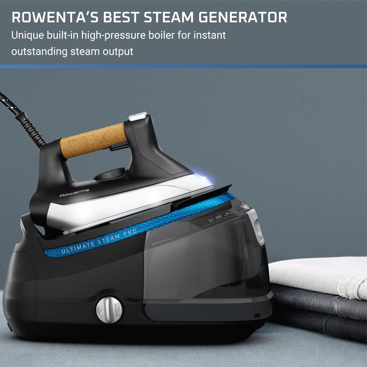 Iron Ultimate Steam Pro Stainless Steel Soleplate Professional Steam Station for Clothes