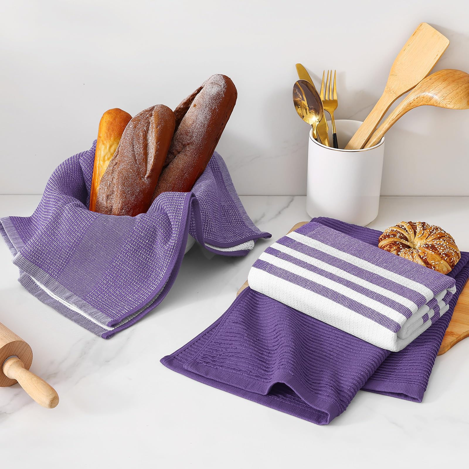 Cotton 380 GSM Premium Kitchen Towels (9 Count)