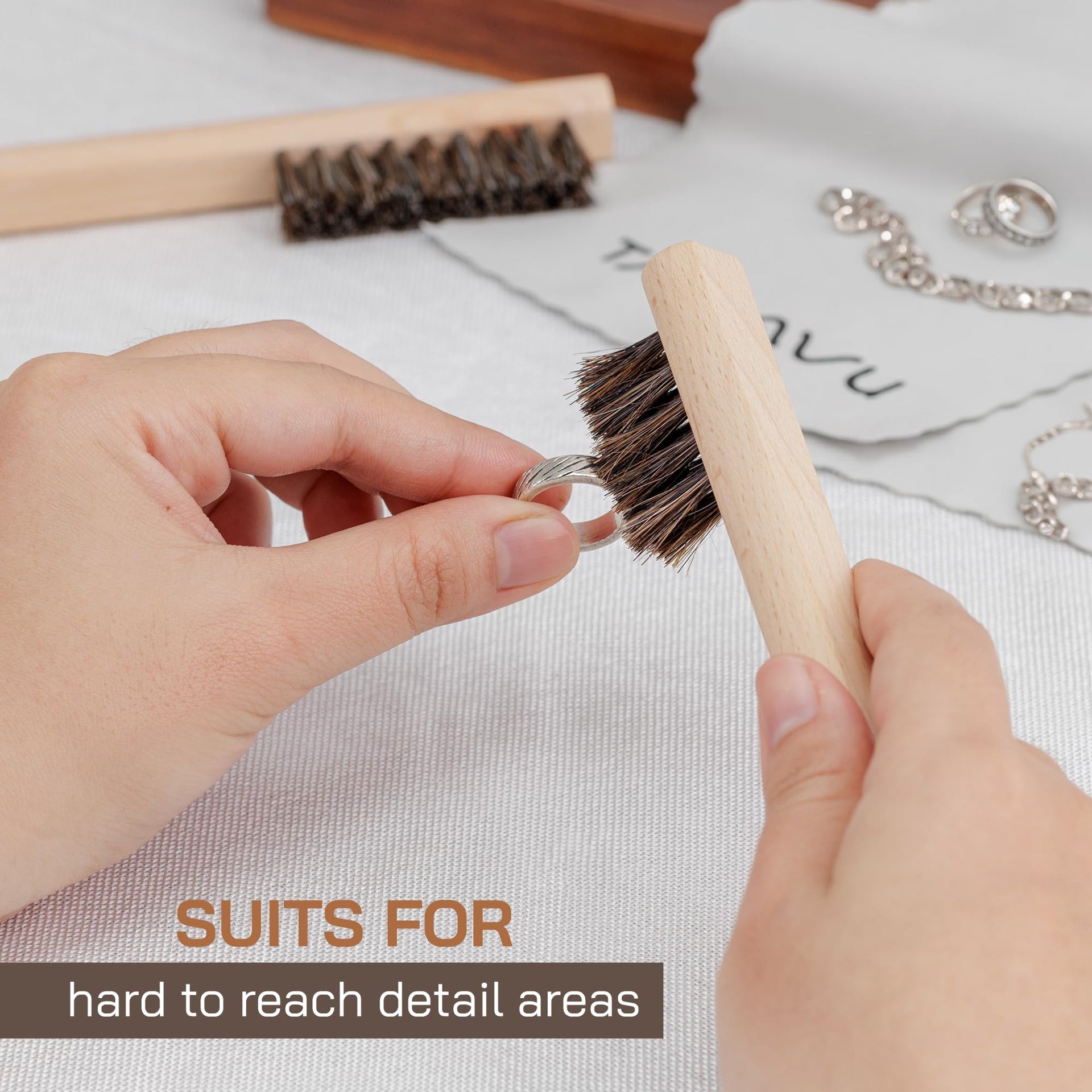 Silver Cleaning Brush Set of 4 (4 Count)