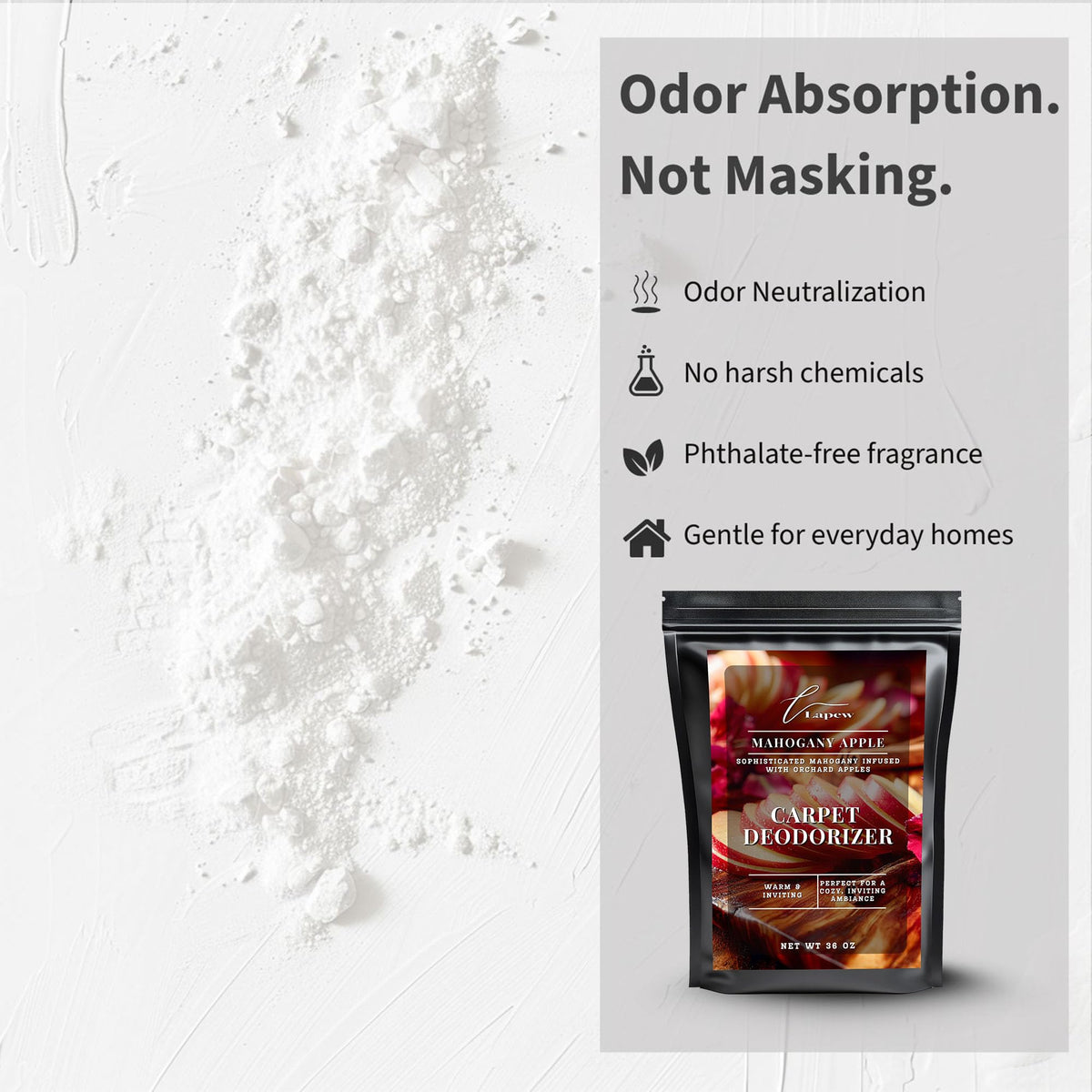 Mahogany Apple Carpet Deodorizer Powder (36 Ounce)