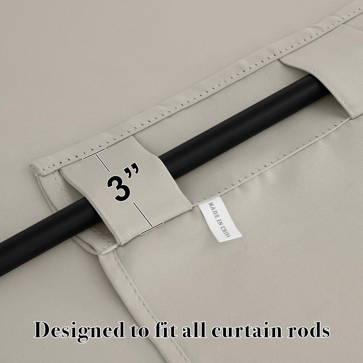 Curtains 80 inches Long for Bedroom Living Dining Room (2 Count)