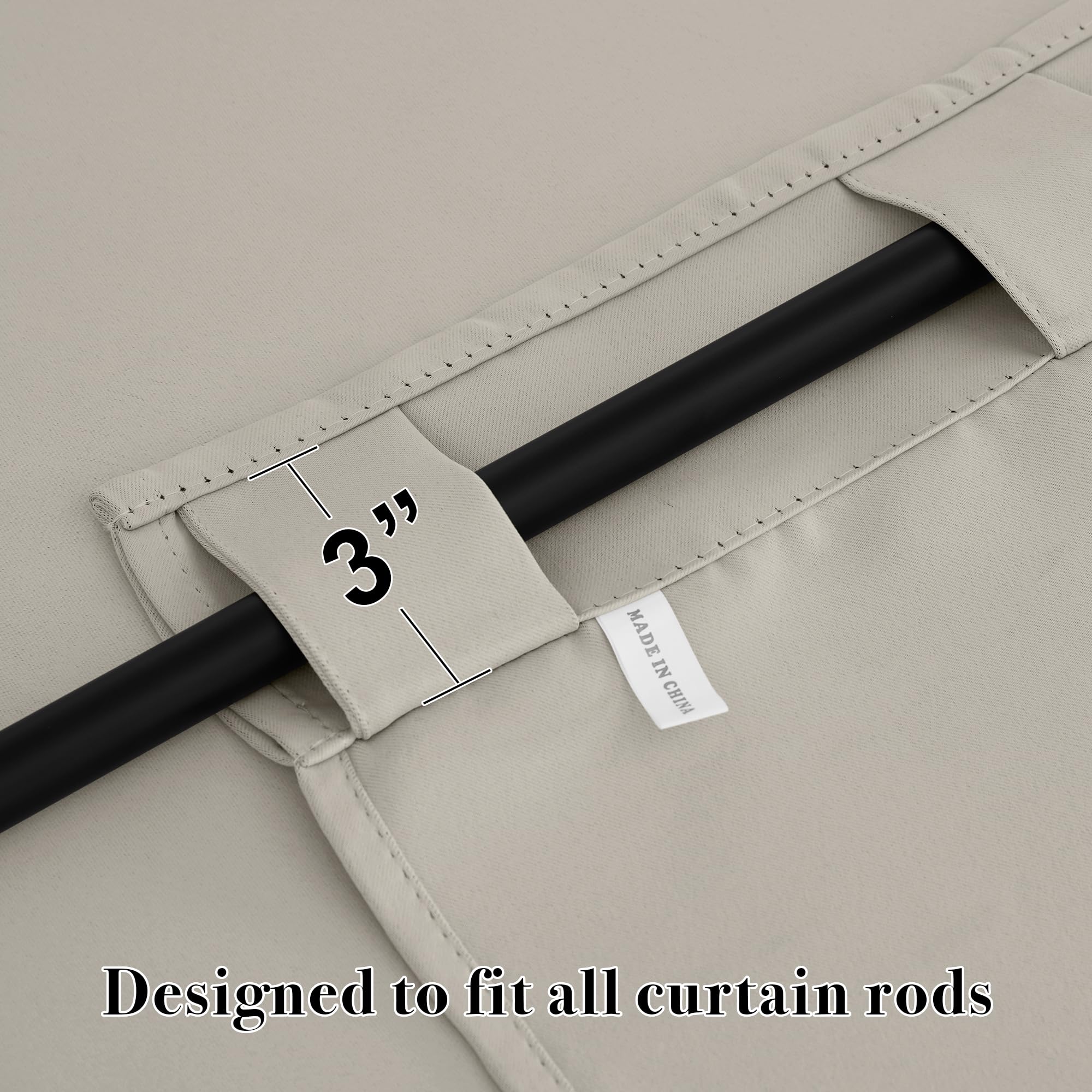 Curtains 72 inches Long for Bedroom (2 Count)