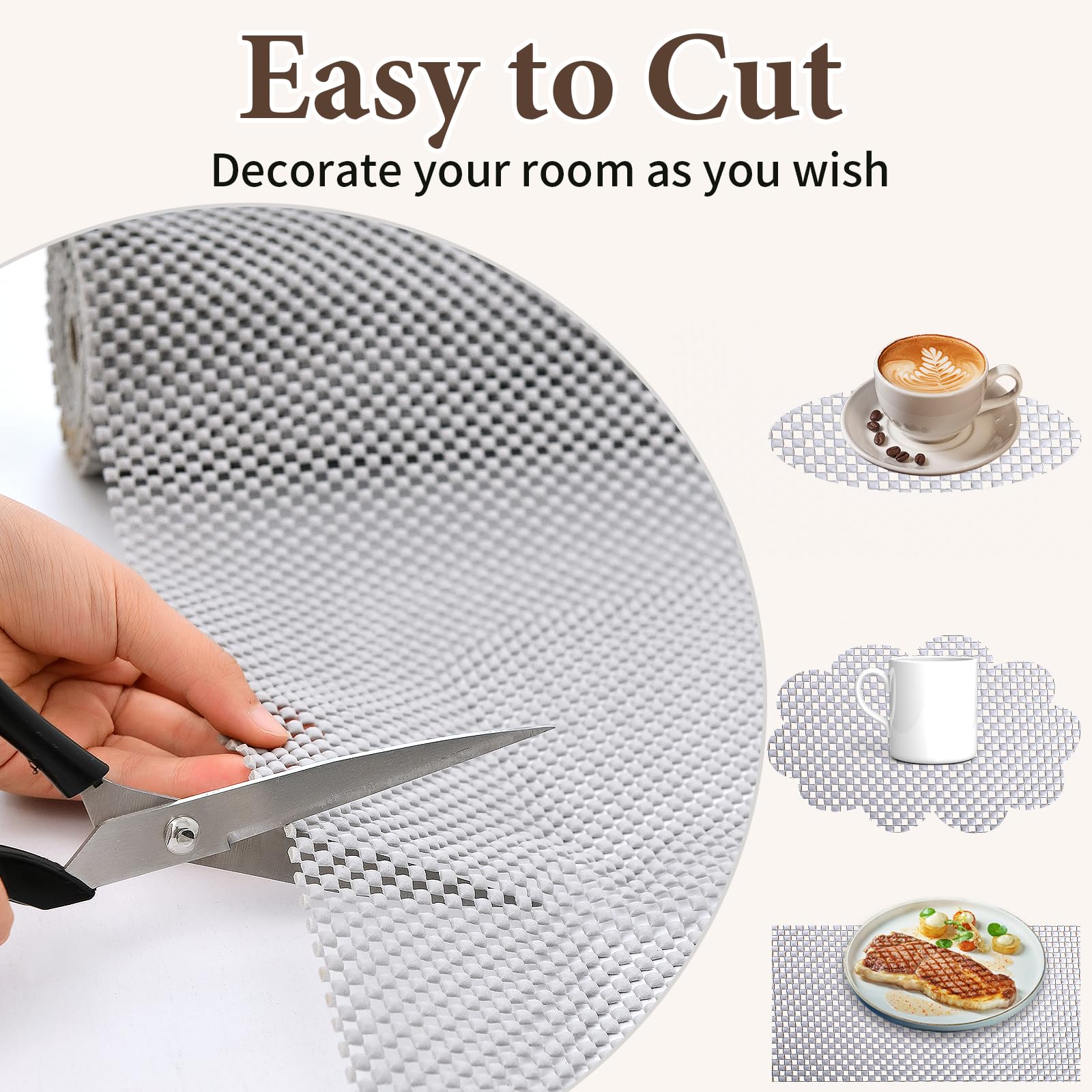Shelf Liners for Kitchen Cabinets Non Adhesive Shelf Liner Paper Non (19.6833 Foot)