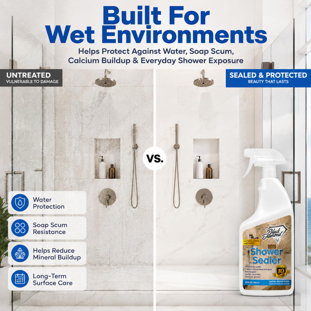 Natural Stone Shower Sealer (32 Fl Oz)
