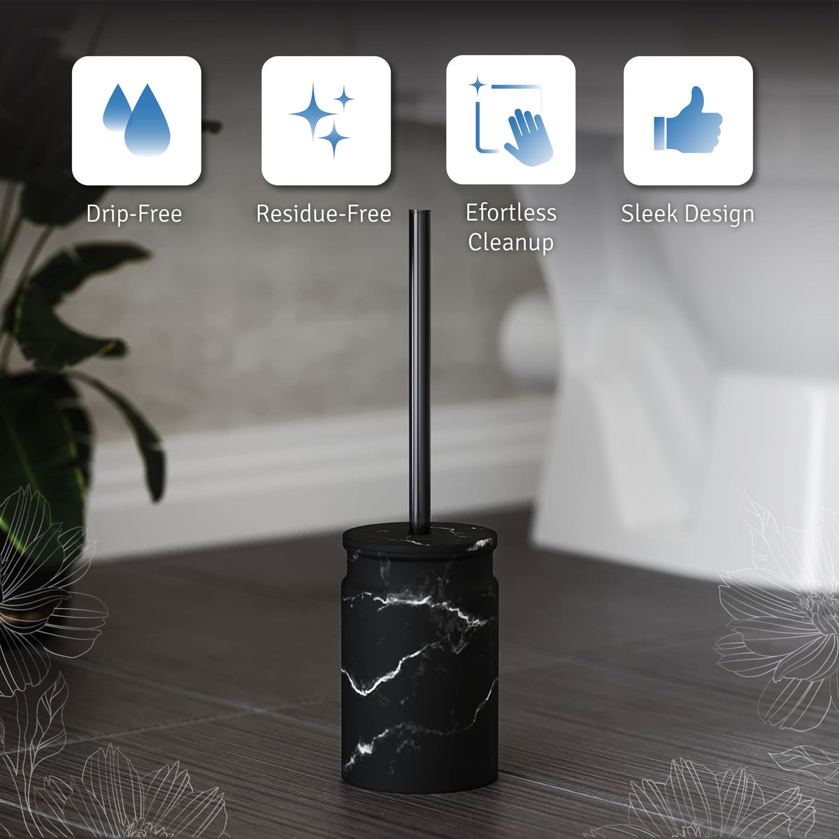 Toilet Brush and Holder Set
