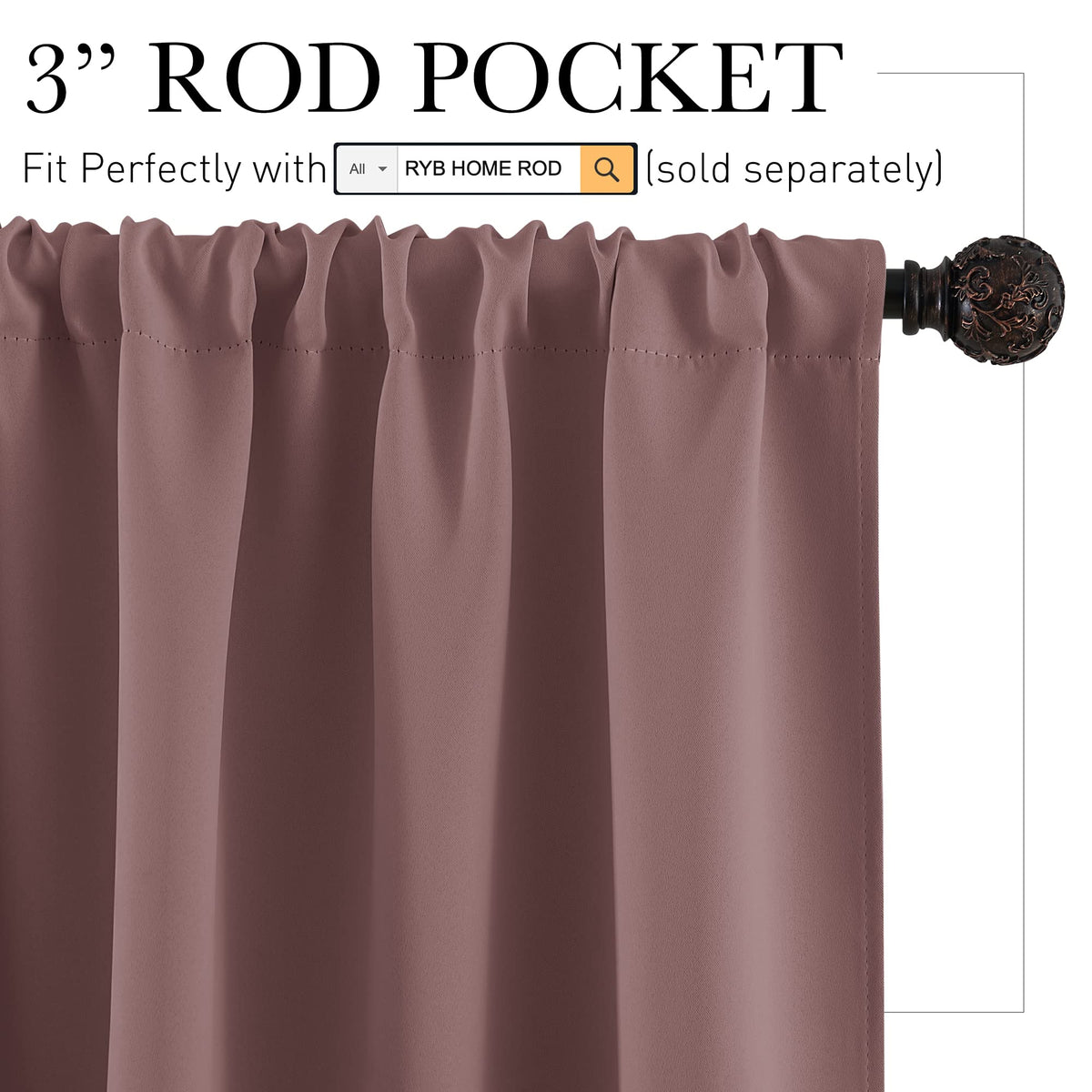 45 inch Curtains for Living Room
