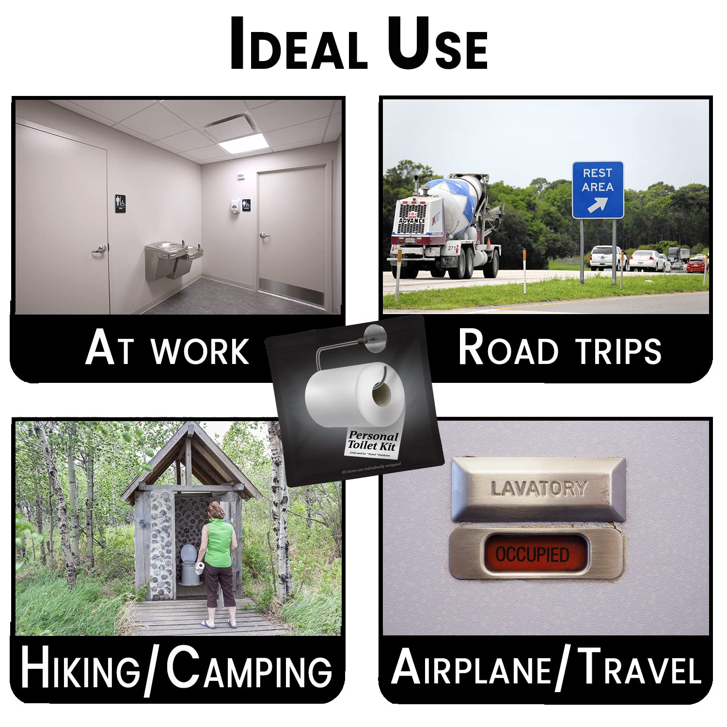 Personal Toilet Kit To Go (10 Count)
