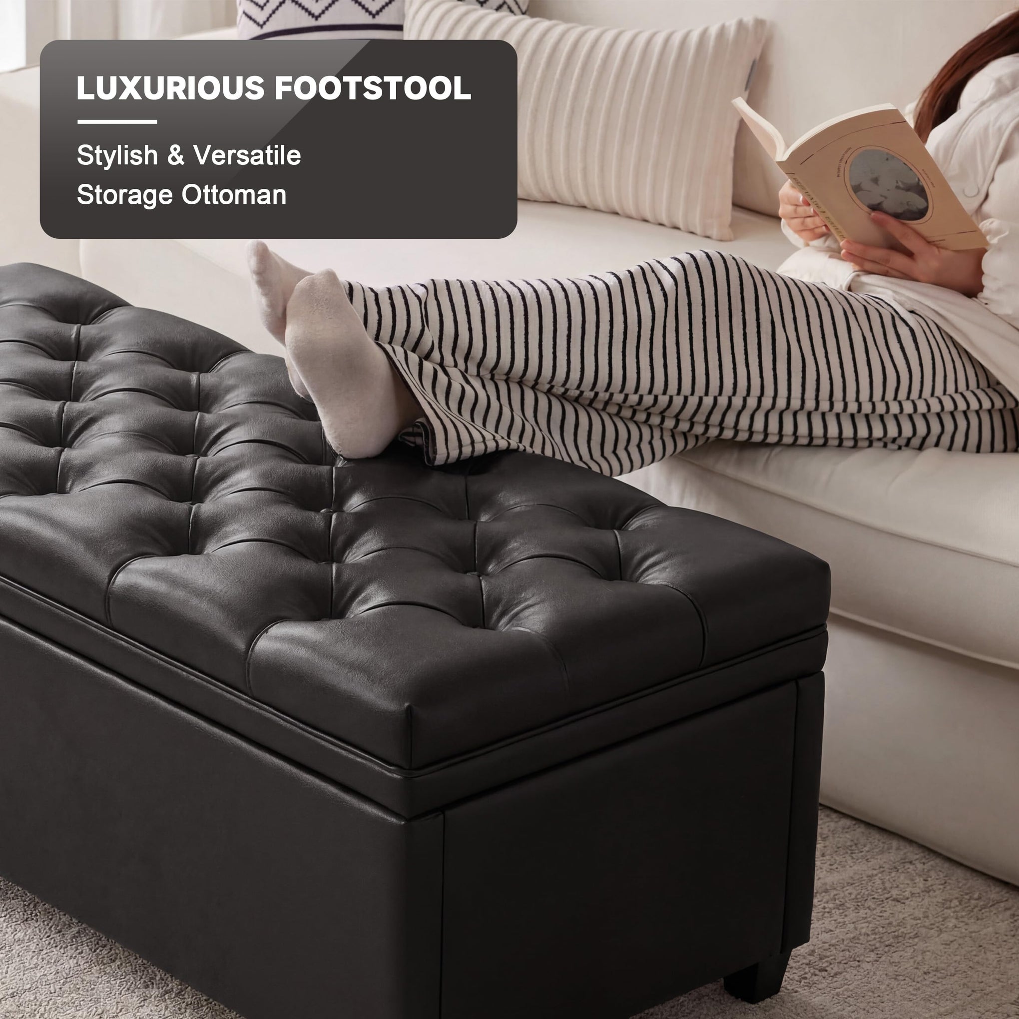 43 Inch Storage Ottoman