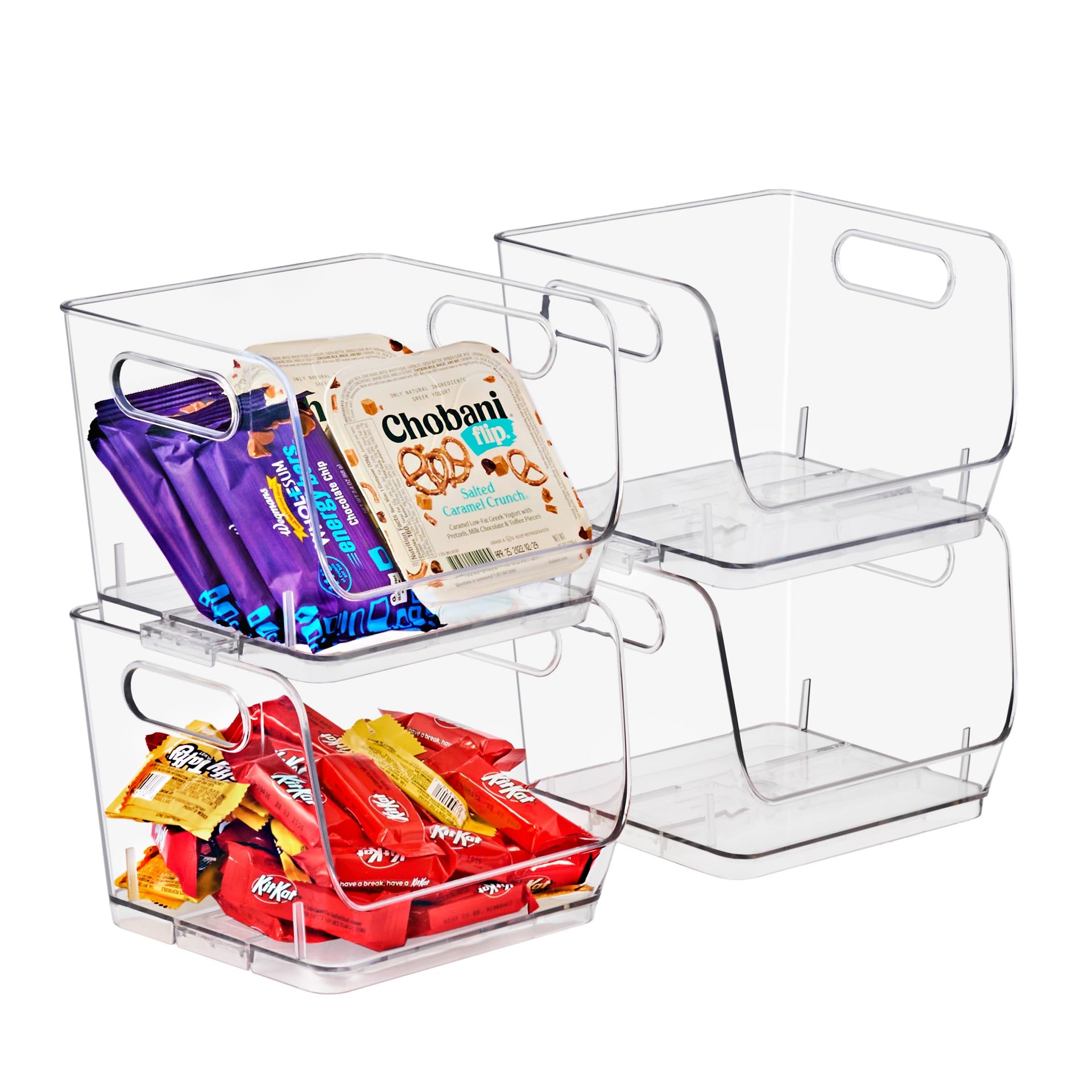Stackable Storage Bins Open Front