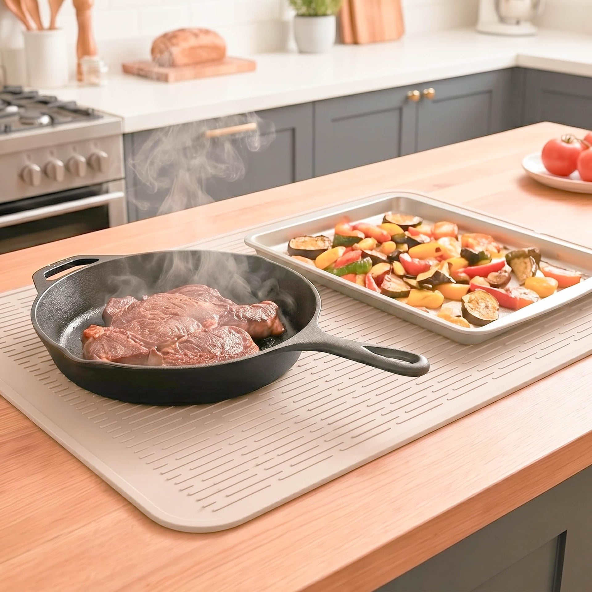 Silicone Dish Drying Mat for Multiple Usage