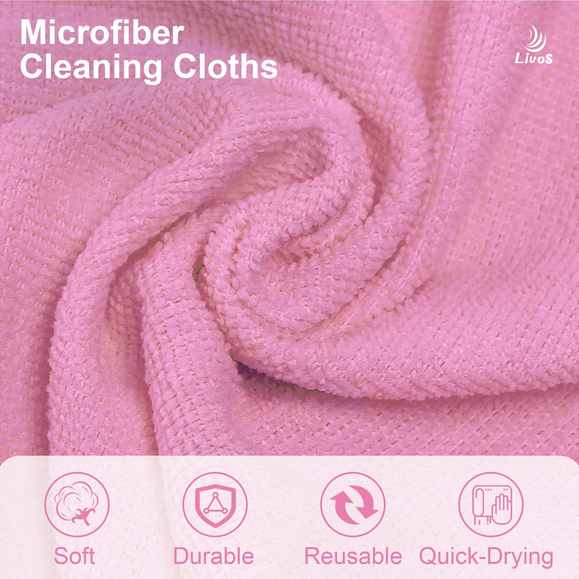 Microfiber Cleaning Cloth Roll (80 Count)