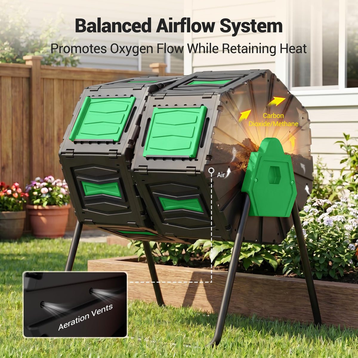 Composter Tumbler Outdoor