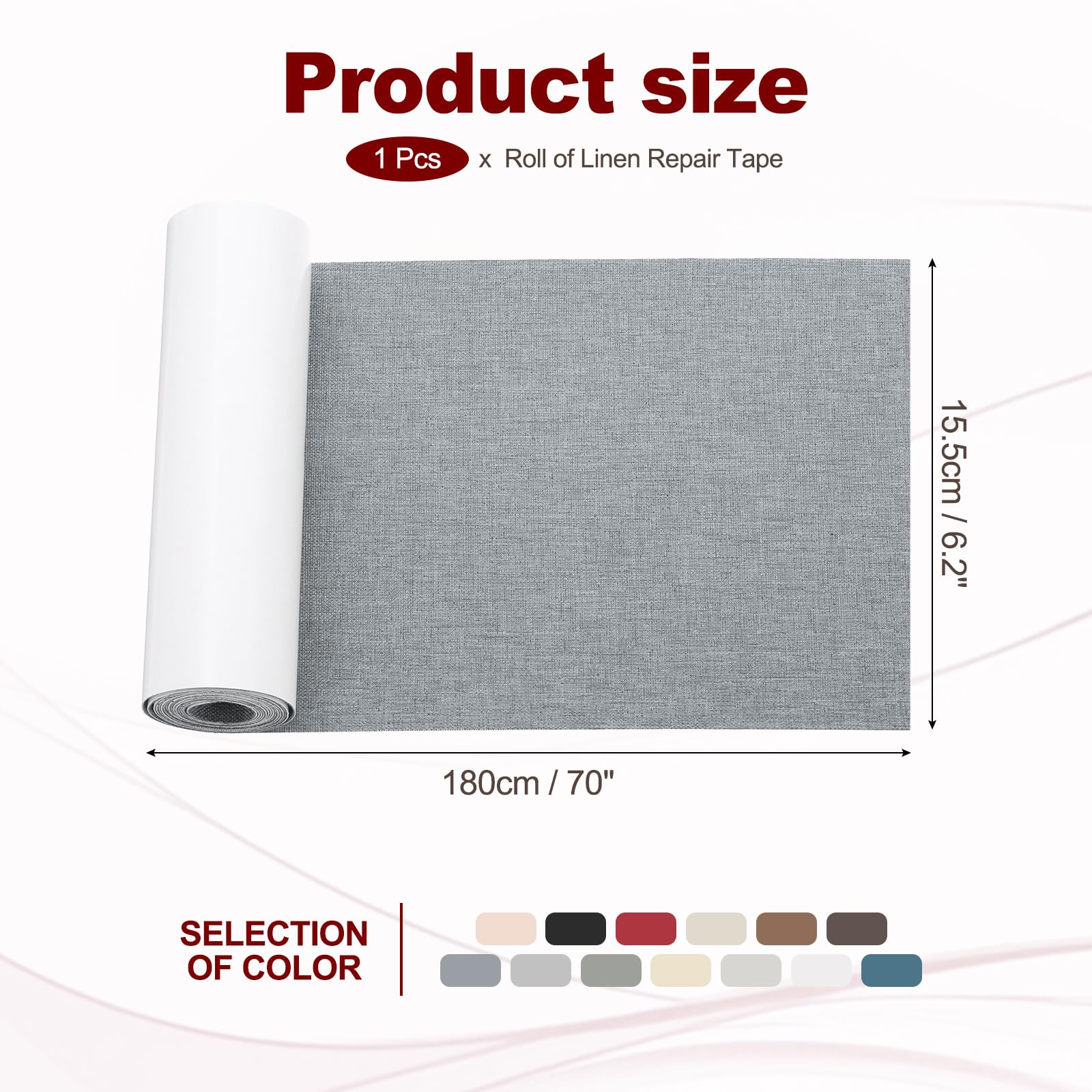 70x6.2 Inch Linen Repair Tape