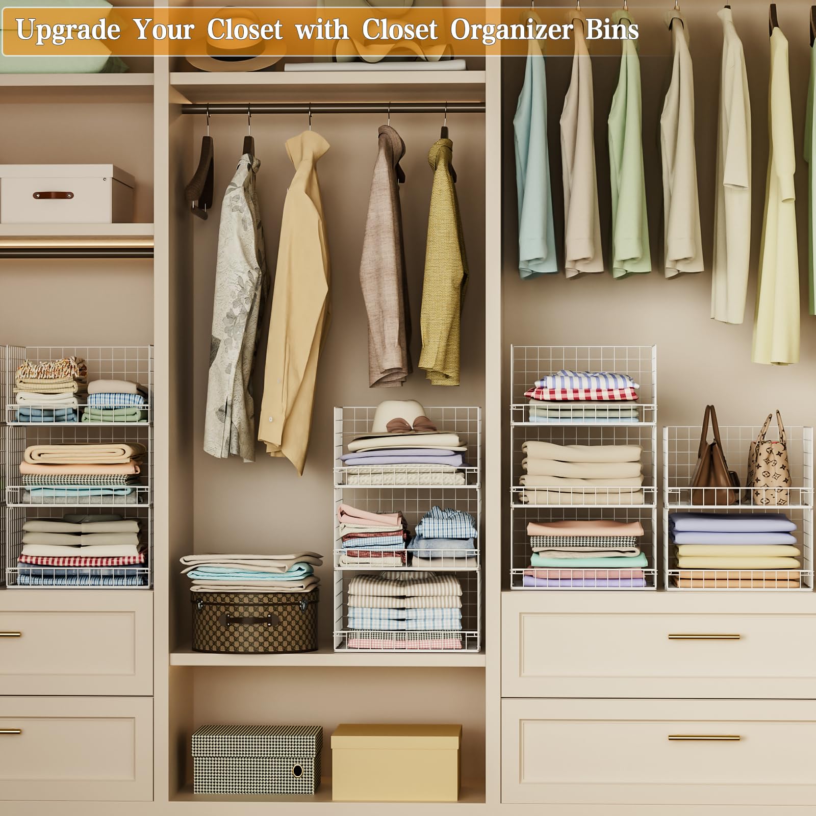 Closet Organizers and Storage Basket