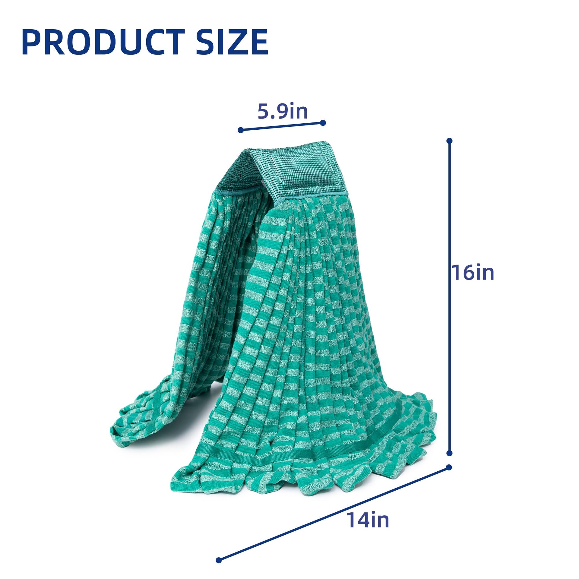 2 Pack Large Microfiber Tube Mop Heads (2 Count)