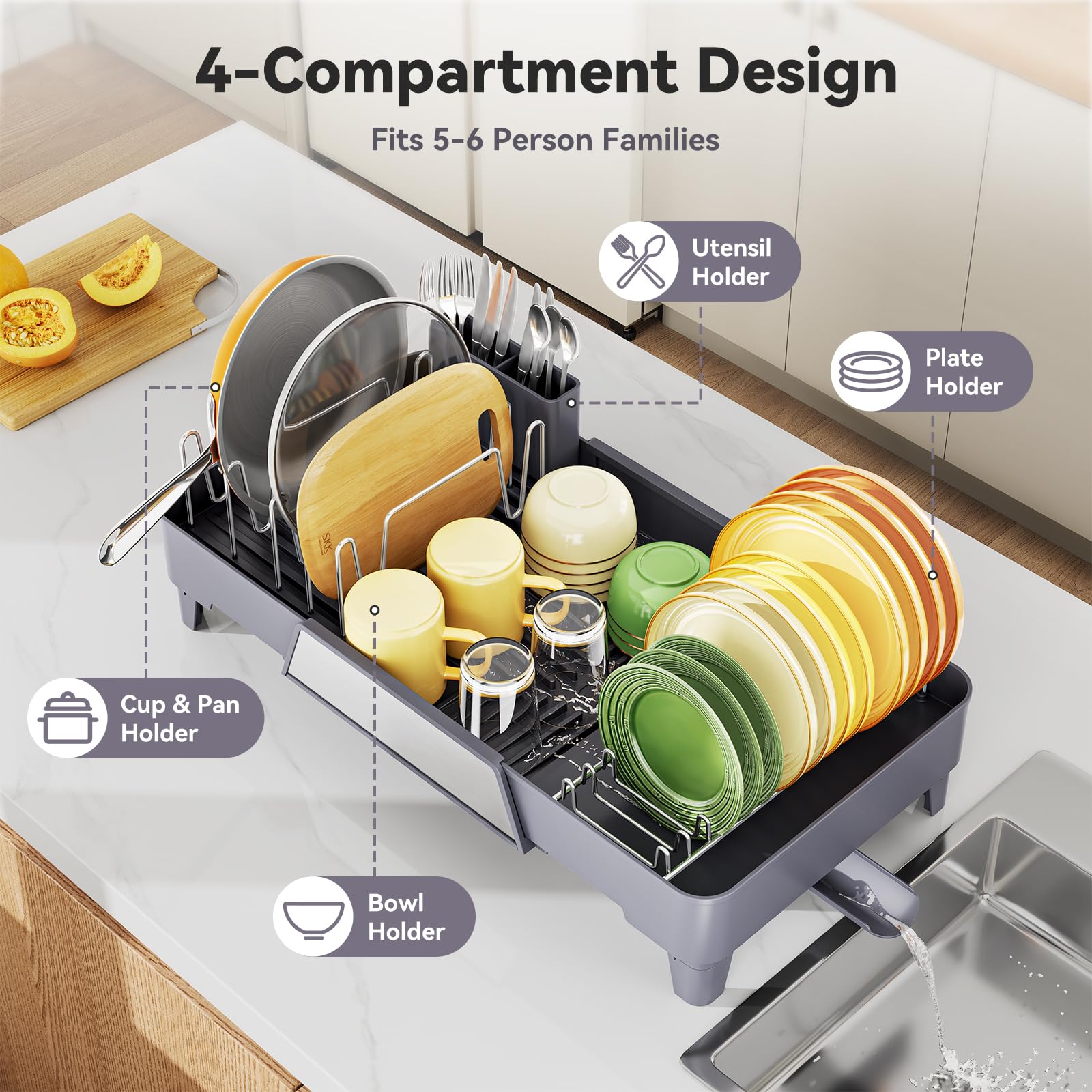 Large Dish Drying Rack