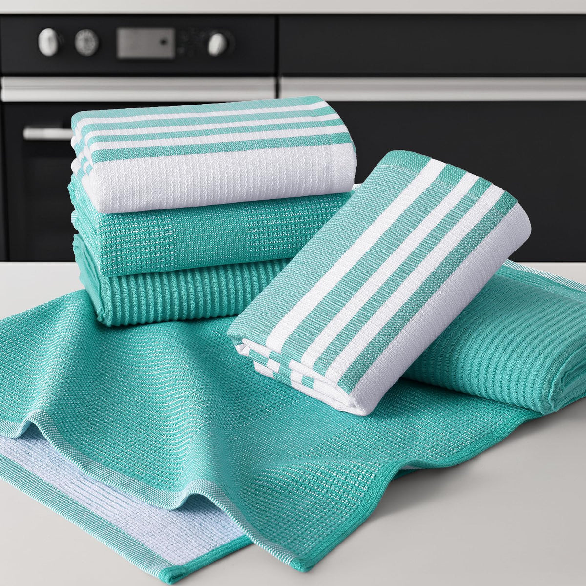Cotton 380 GSM Premium Kitchen Towels (9 Count)