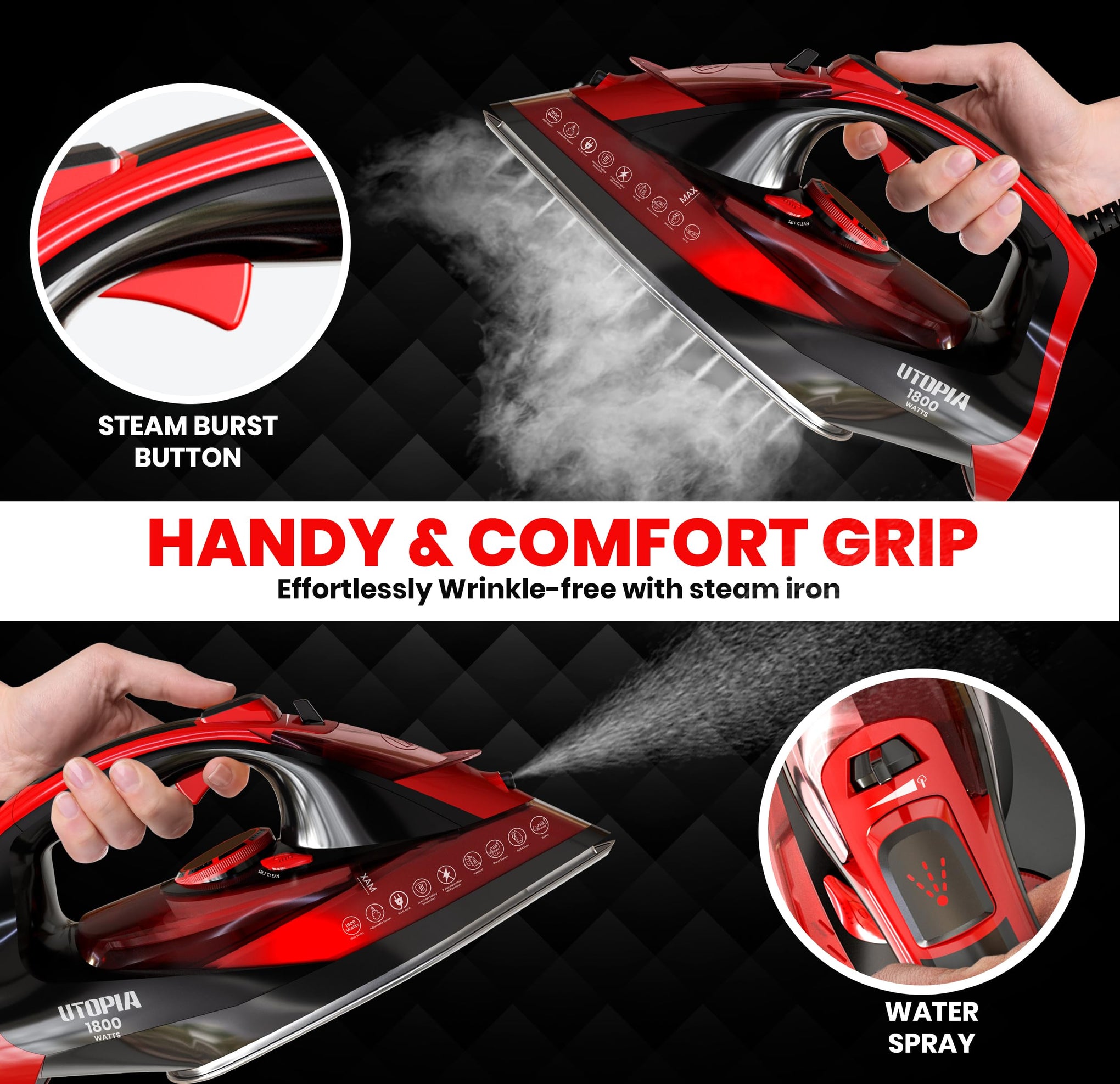 Steam Iron 1800W Non