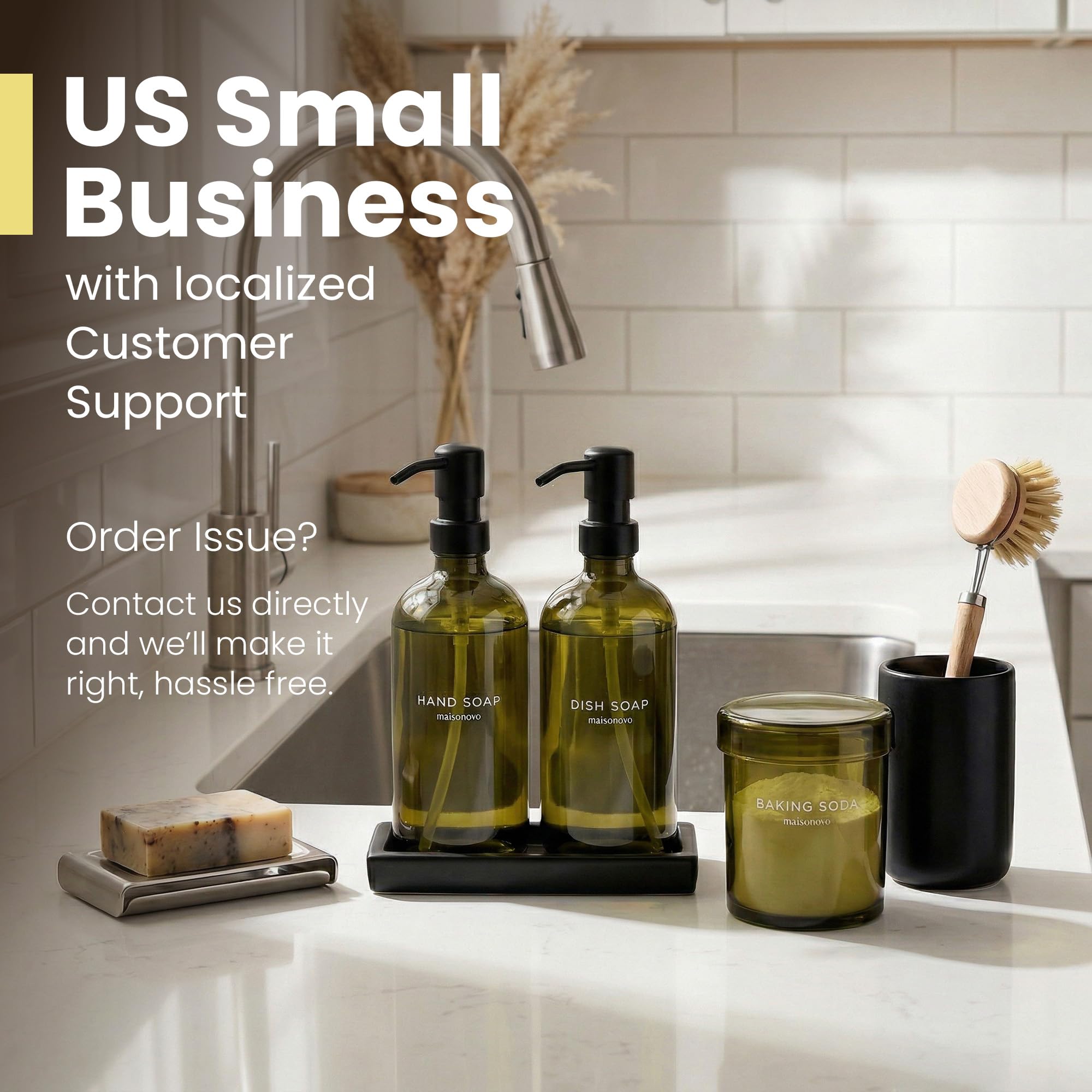 Kitchen Soap Dispenser Set (3 Count)