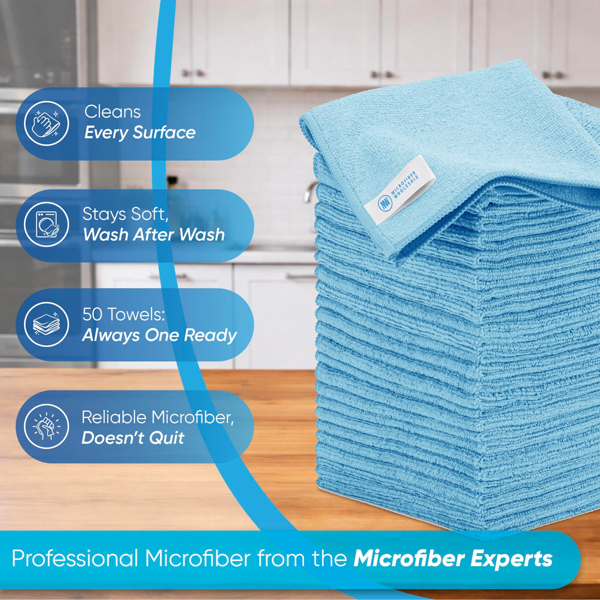 16" x 16" All Purpose Towels (50 Count)