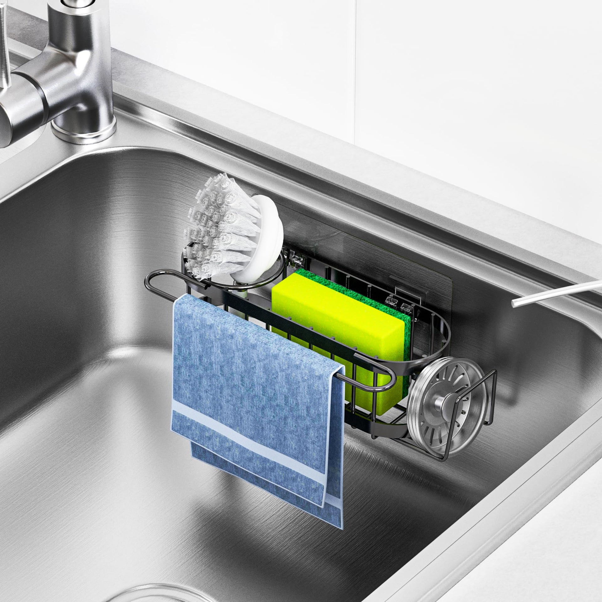 Kitchen Sink Caddy Sponge Holder in The Sink