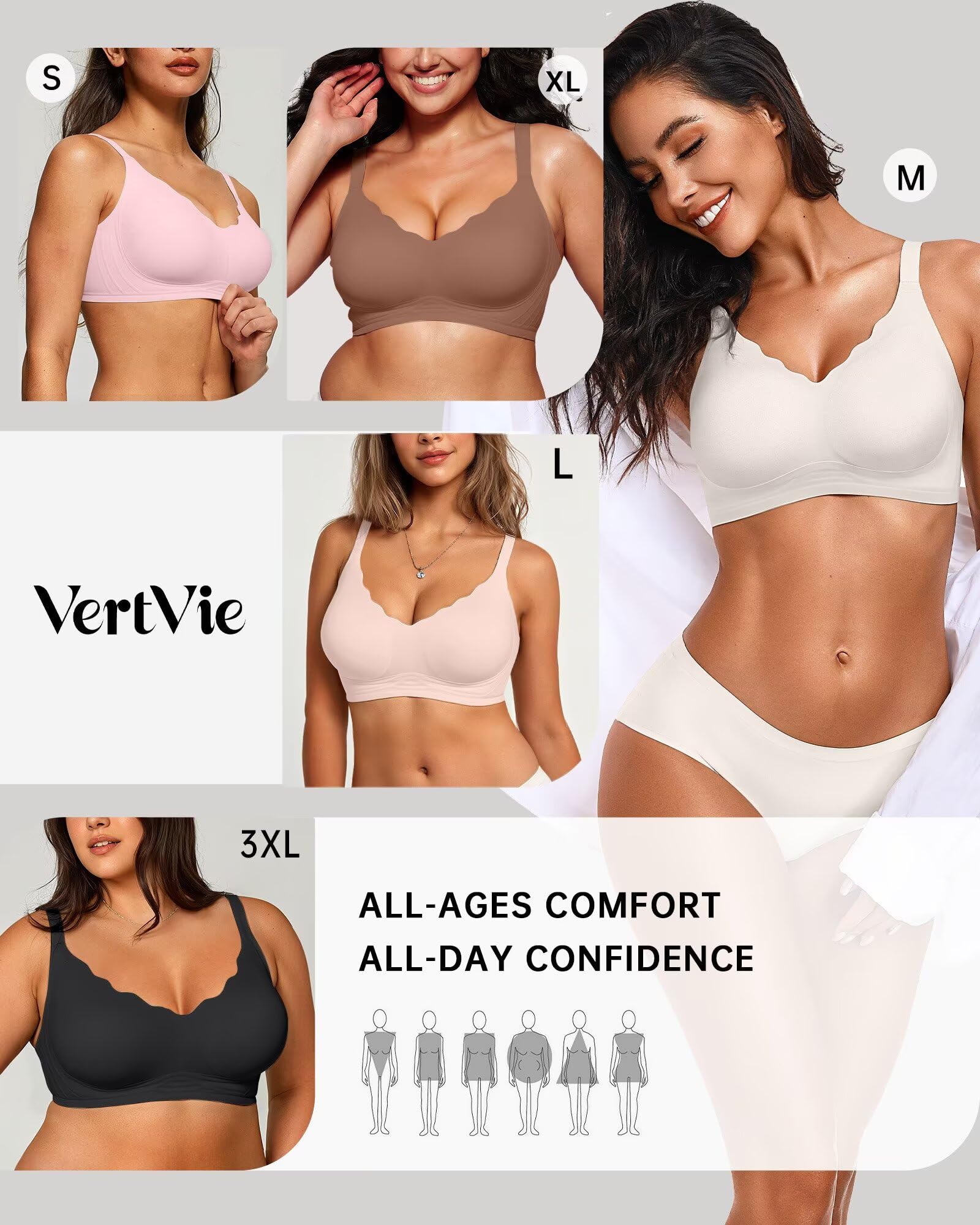 Seamless Jelly Bra No Underwire Supportive Bralette