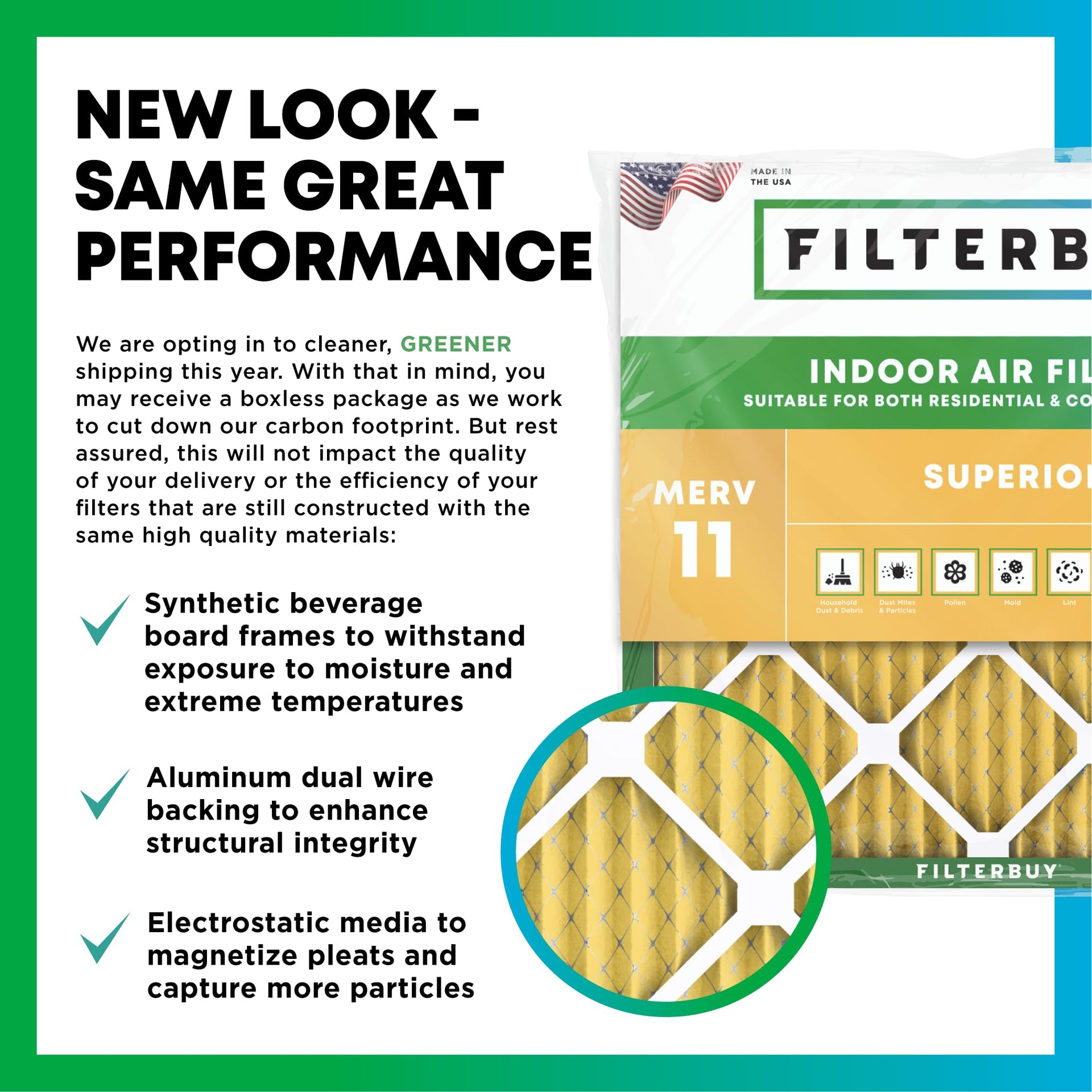 20x20x4 Air Filter MERV 11 Pet & Allergy Defense (4 Count)