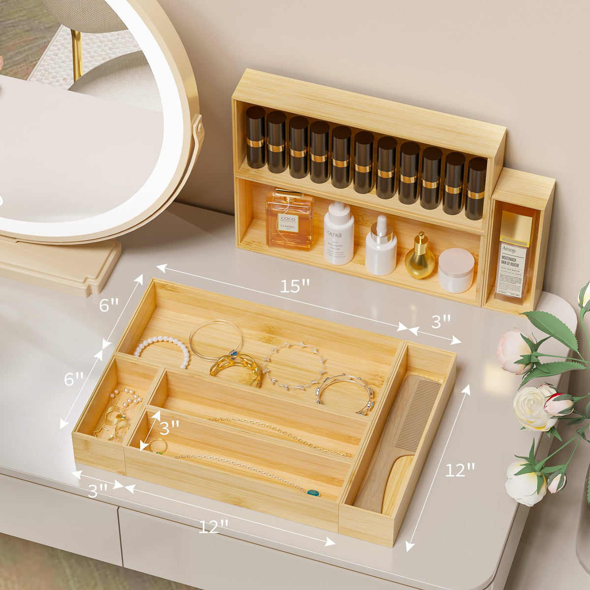 Kitchen Drawer Organizer Tray (2 Count)