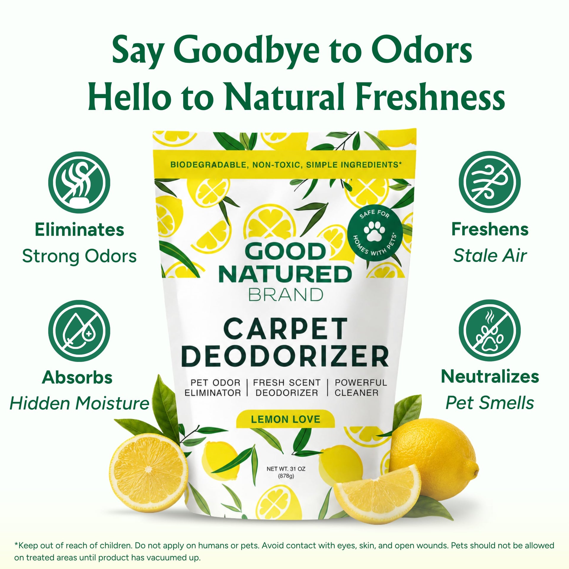 Carpet Deodorizer & Freshener Powder (31 Ounce)