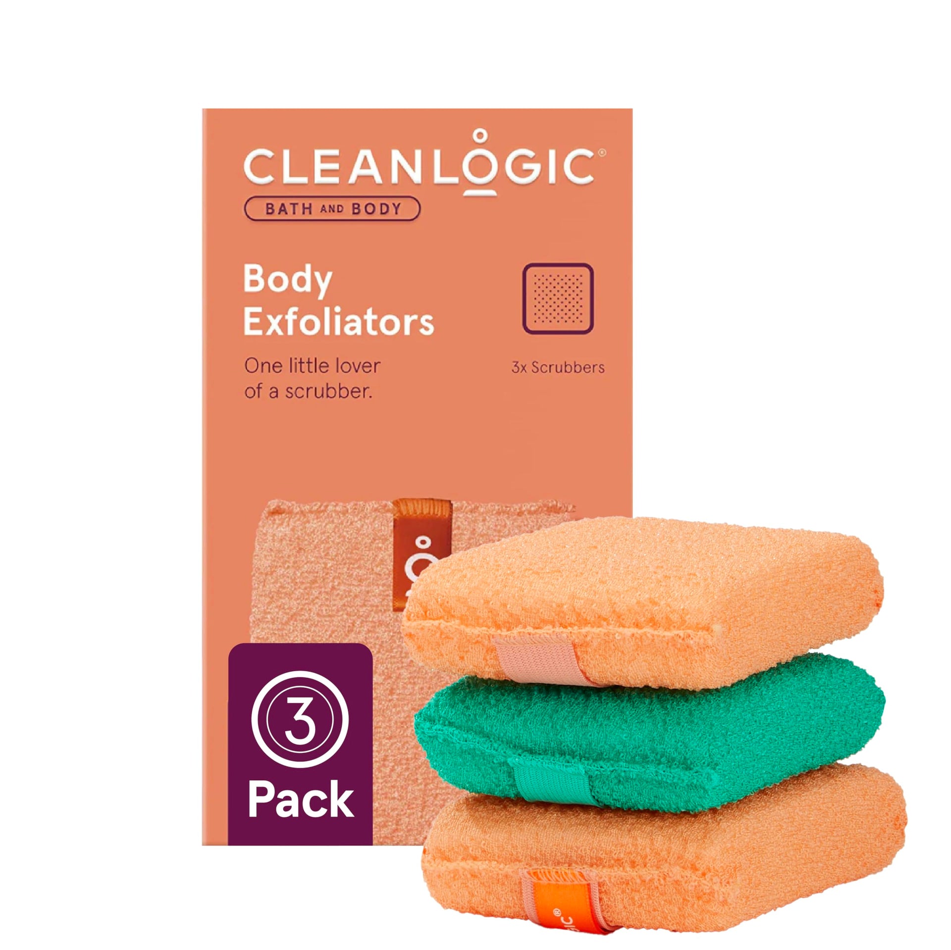 Bath and Body Exfoliating Body Scrubber (3 Count)