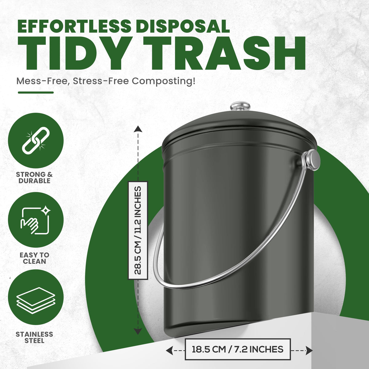 Countertop Compost Bin 1.3 Gallon
