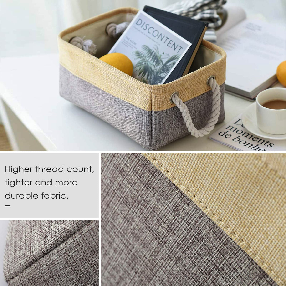 Storage Bins for Organizing (3 Count)