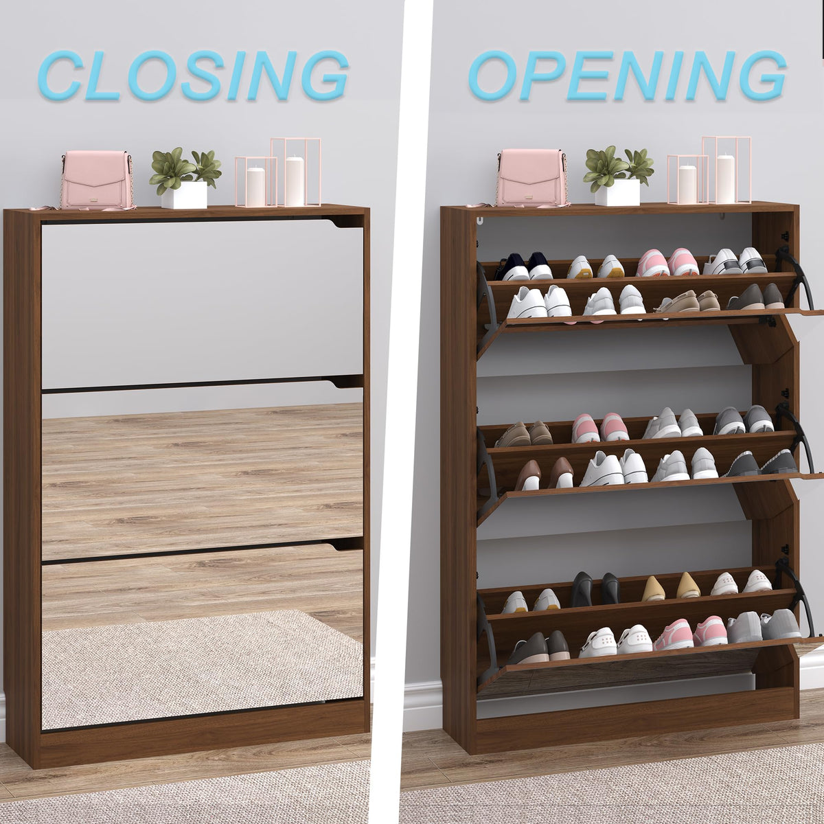 Shoe Cabinet with 3