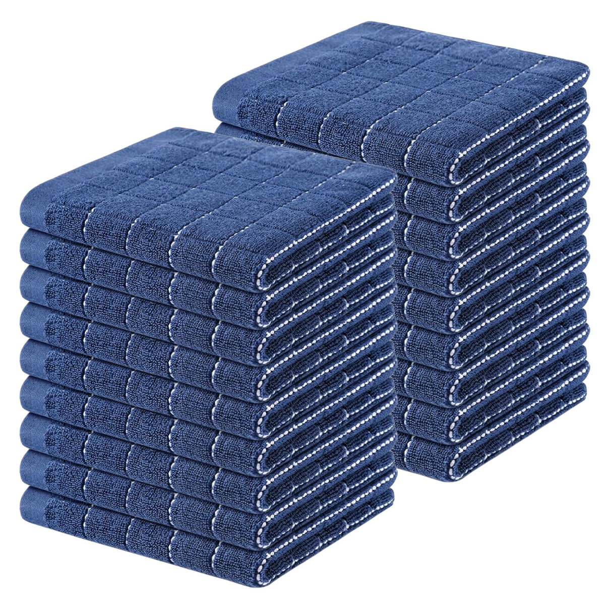 100% Cotton Terry Kitchen Dish Cloths (18 Count)