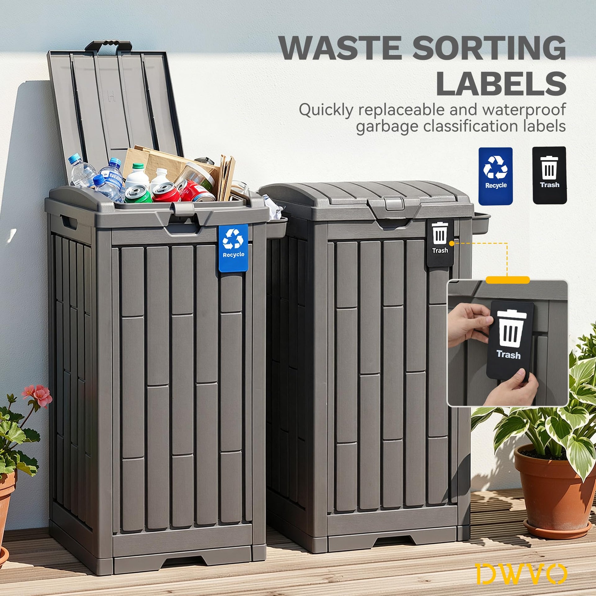 38 Gallon Outdoor Trash Can