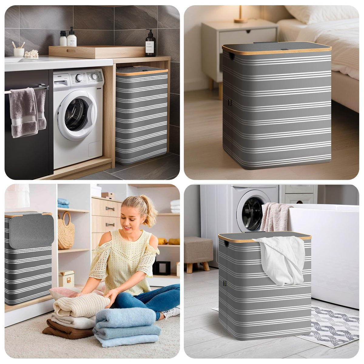 Laundry Hamper with Lid