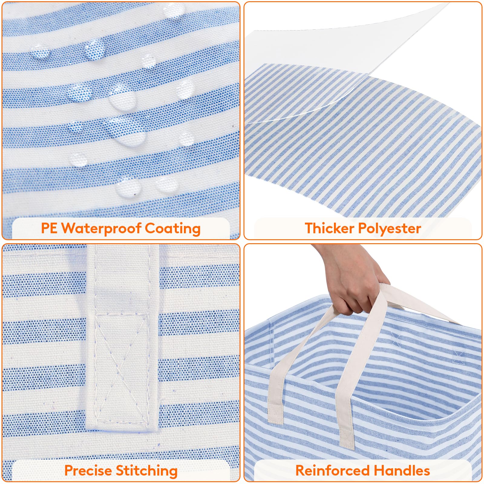 2 Pack Laundry Basket 80L Each