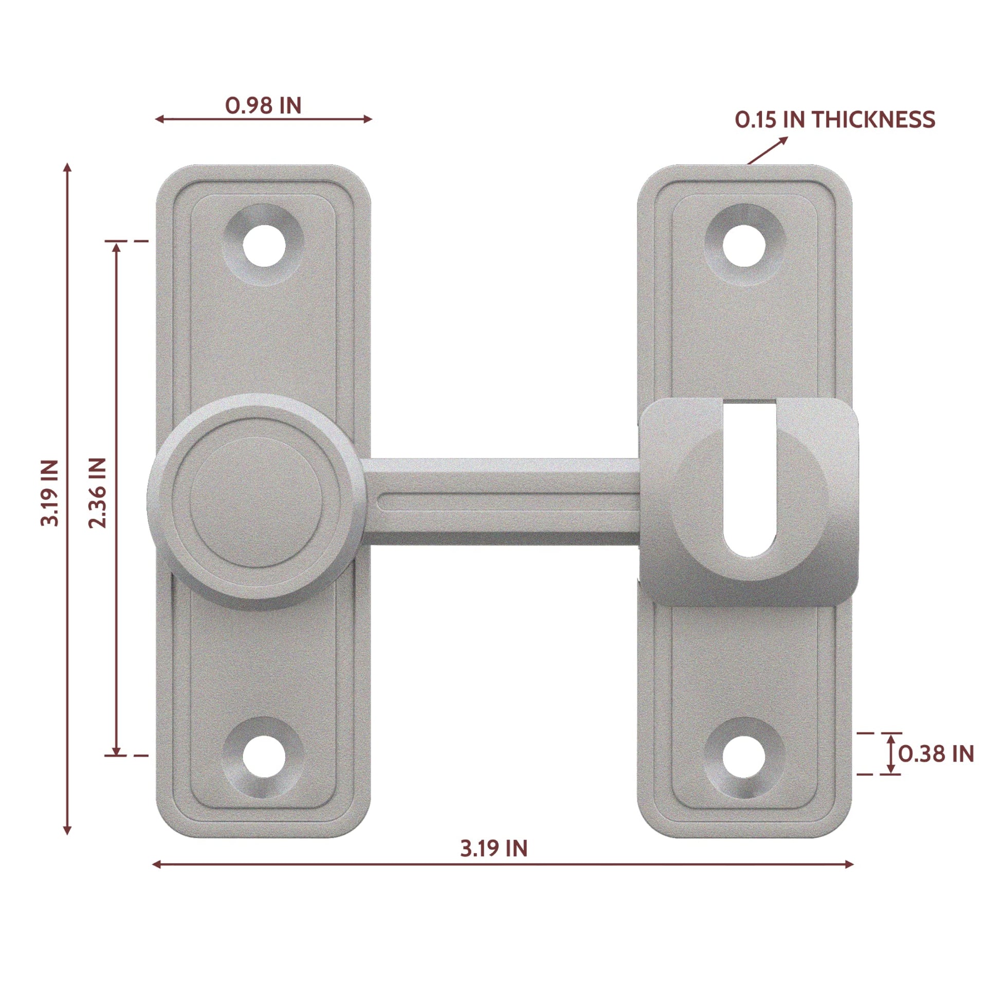 Barn Door Privacy Latch