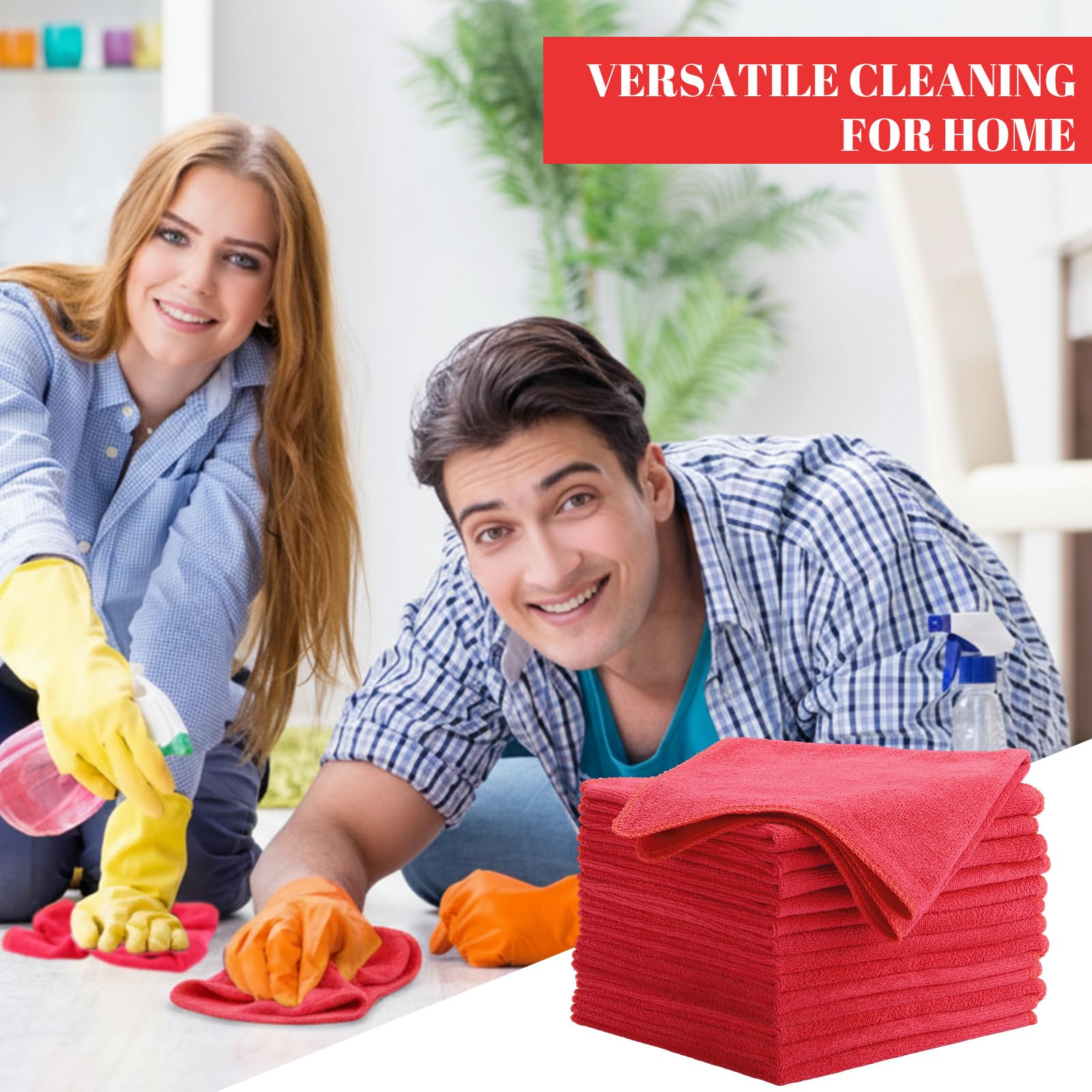 140 Pcs Microfiber Cleaning Cloths for Cars Ultra Absorbent Car Towels Drying Reusable Cleaning Supplies House Kitchen Window Microfiber Towel (140 Count)