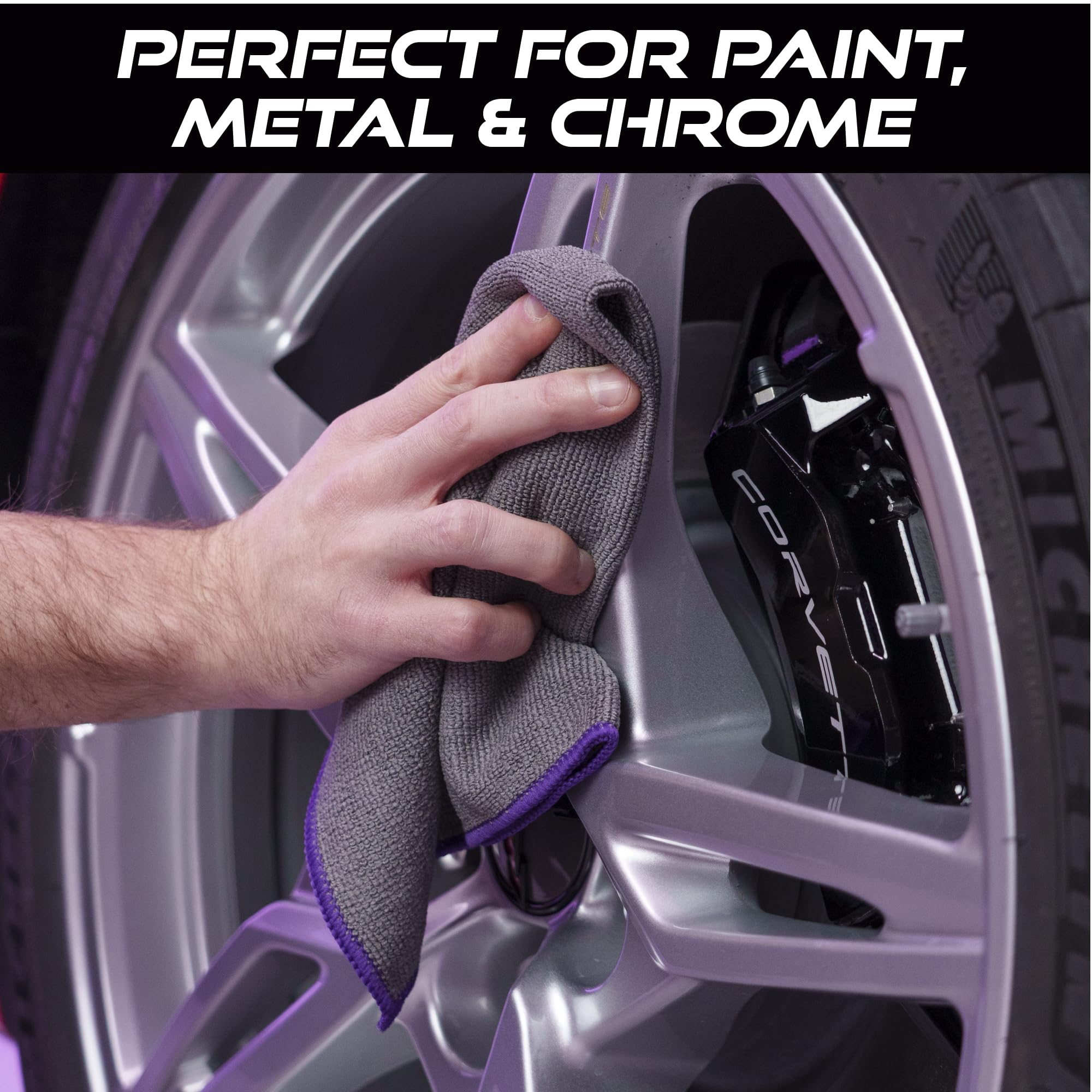 Microfiber Cleaning Cloth for Car Wax Removal (3 Count)