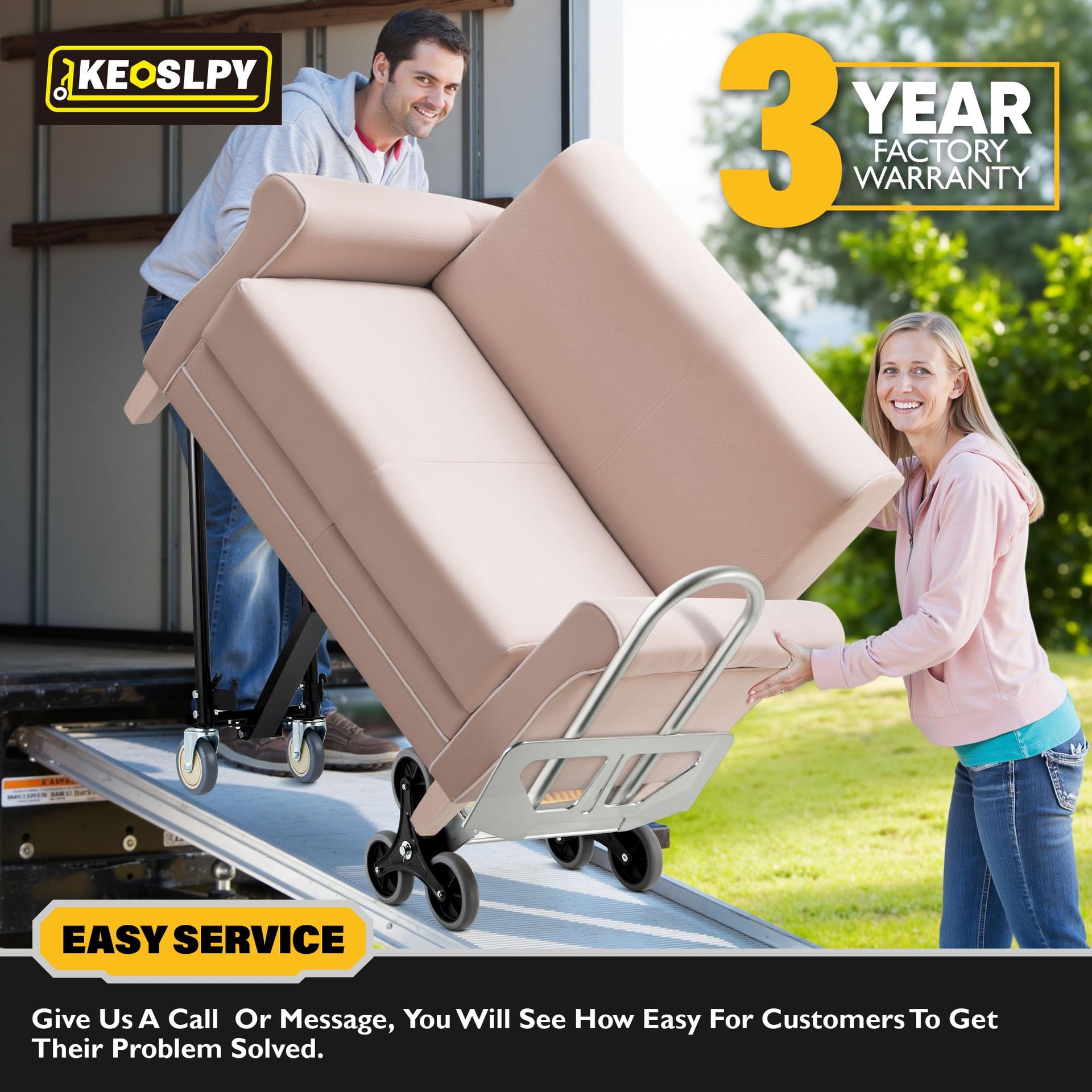 3 in 1 Industrial Convertible Hand Truck Dolly 1000 LBS Capacity