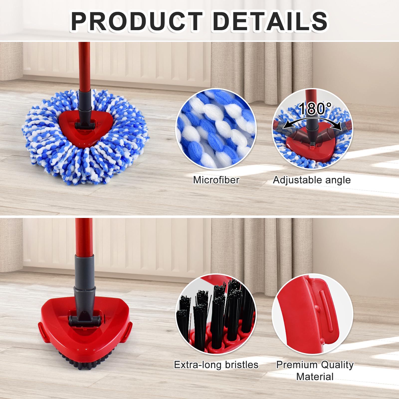 Mop Heads Replacements for Ocedar (5 Count)
