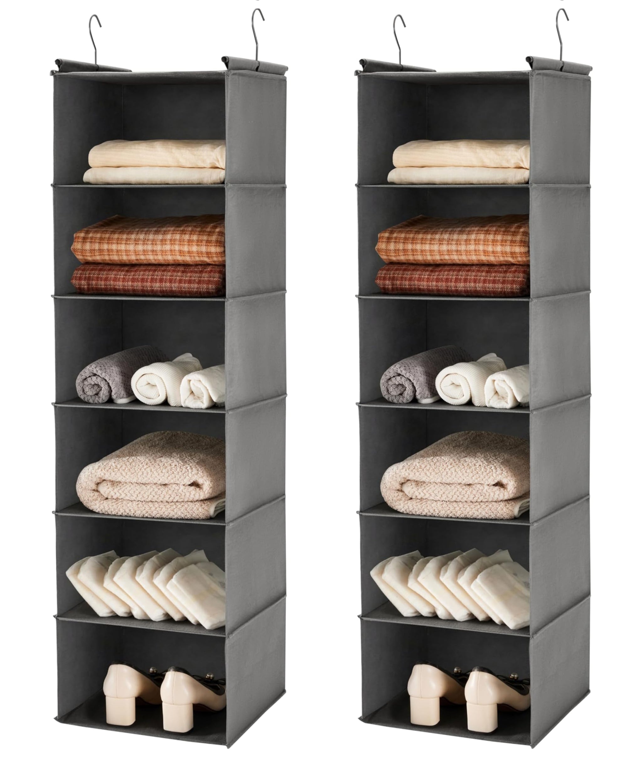6 Tier Shelf Hanging Closet Organizer