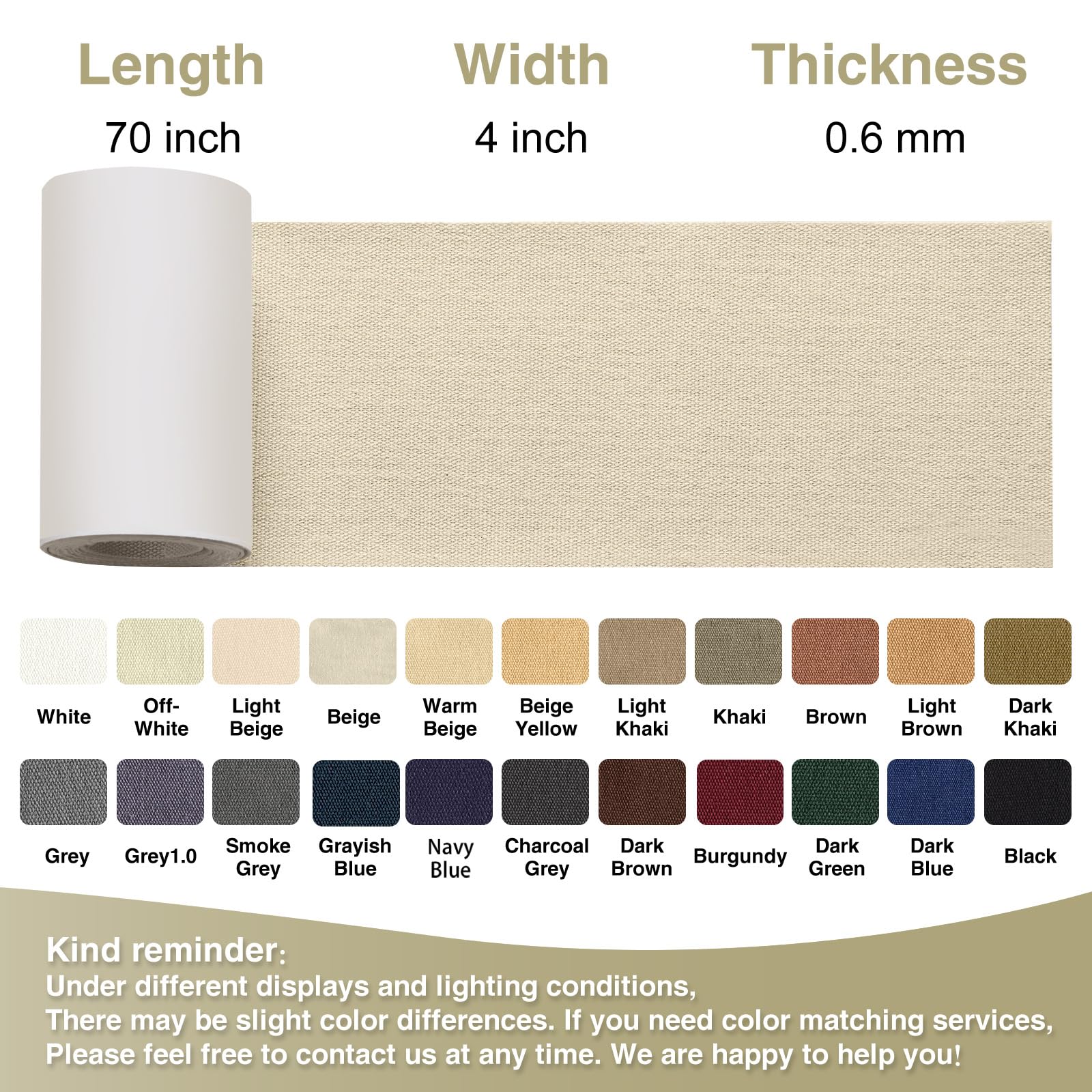 Canvas Repair Tape 4×70 Inch Waterproof Self