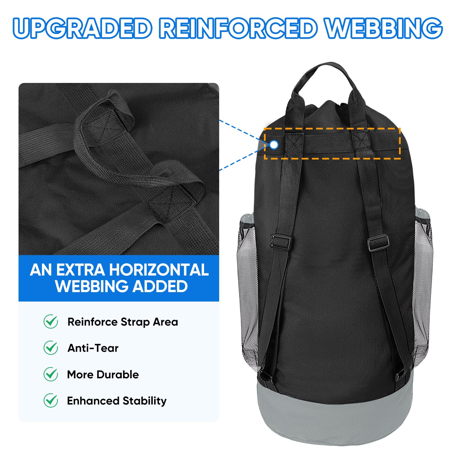150L Laundry Bag Backpack