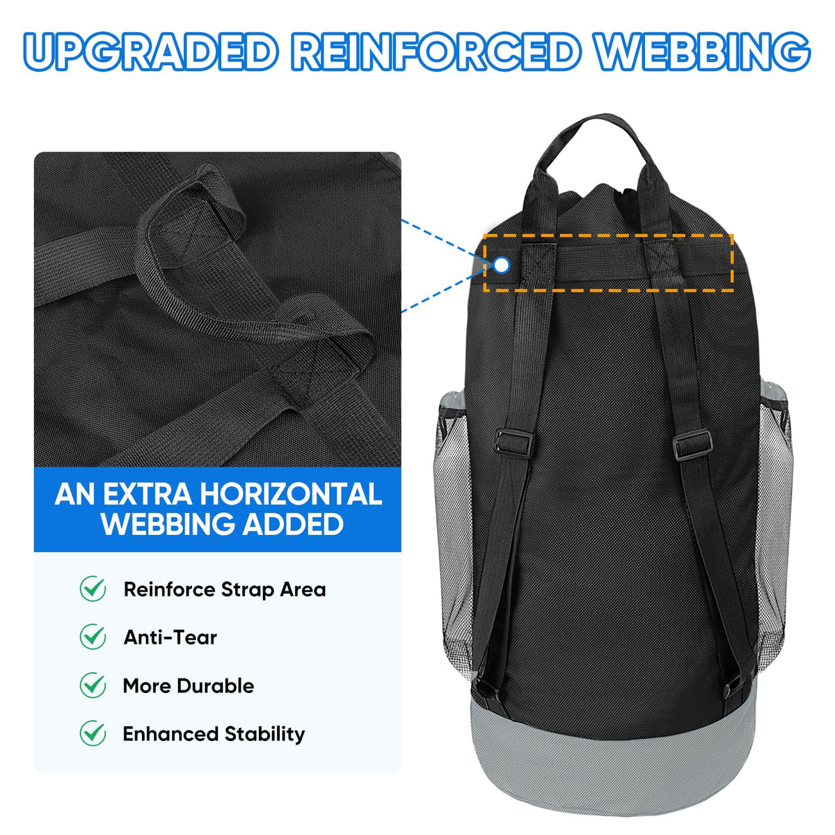 120L Laundry Bag Backpack