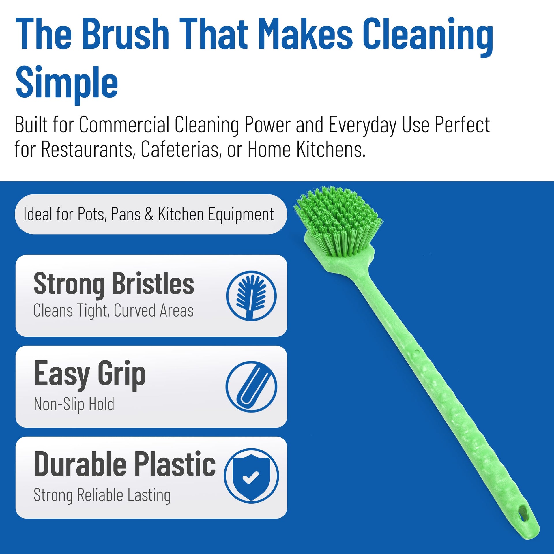 20" Floater Scrub Brush with Long Handle