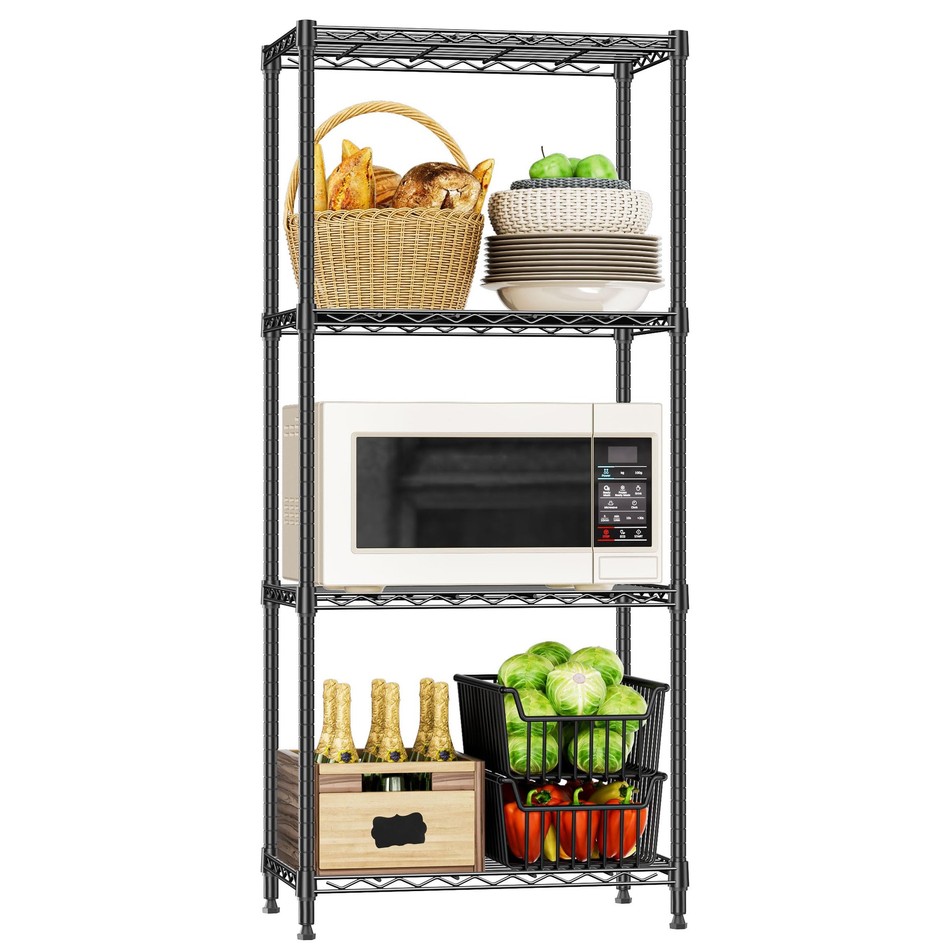 4 Tier Metal Shelf Rack