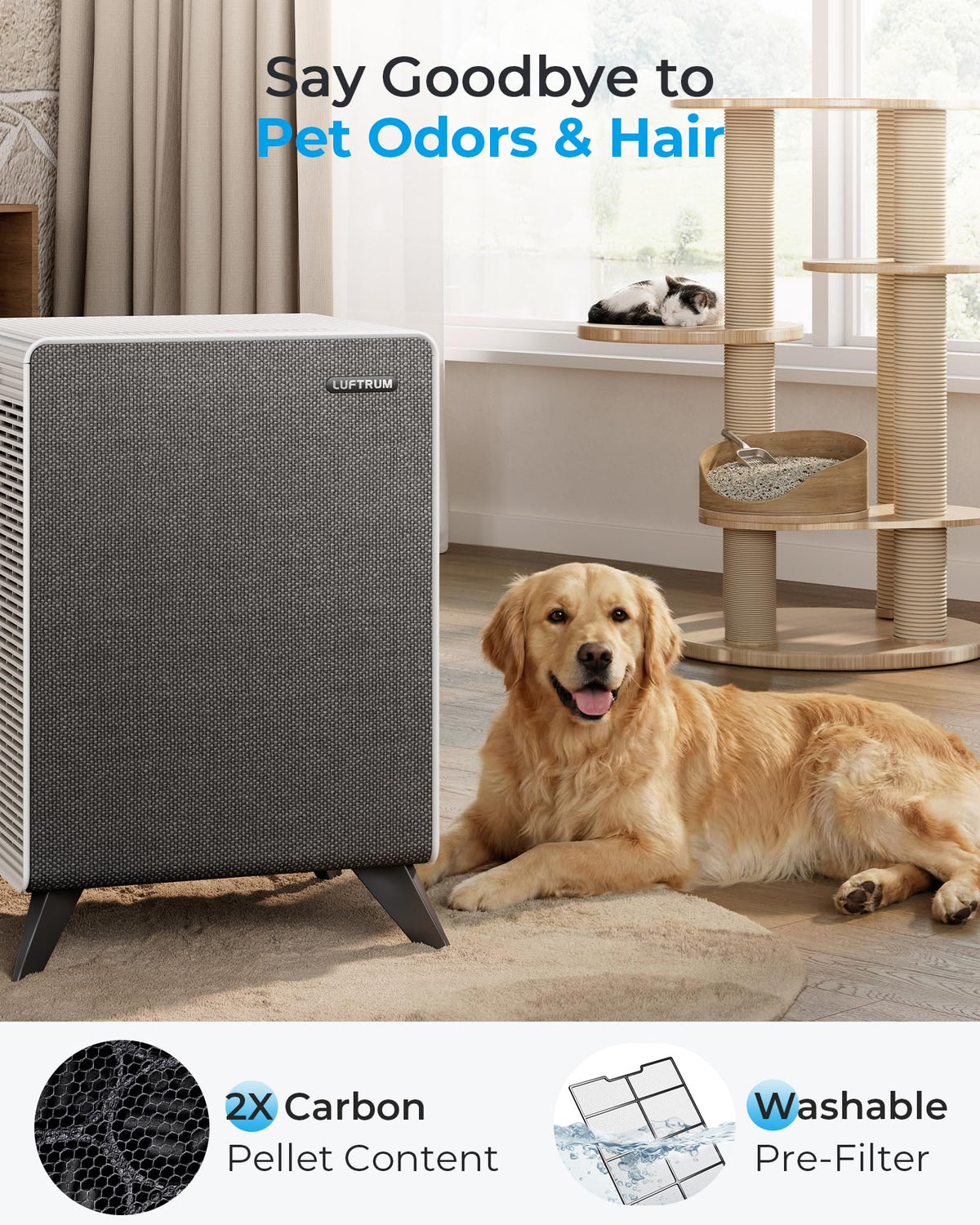 Air Purifiers for Home Large Room Up to 2250 ft²