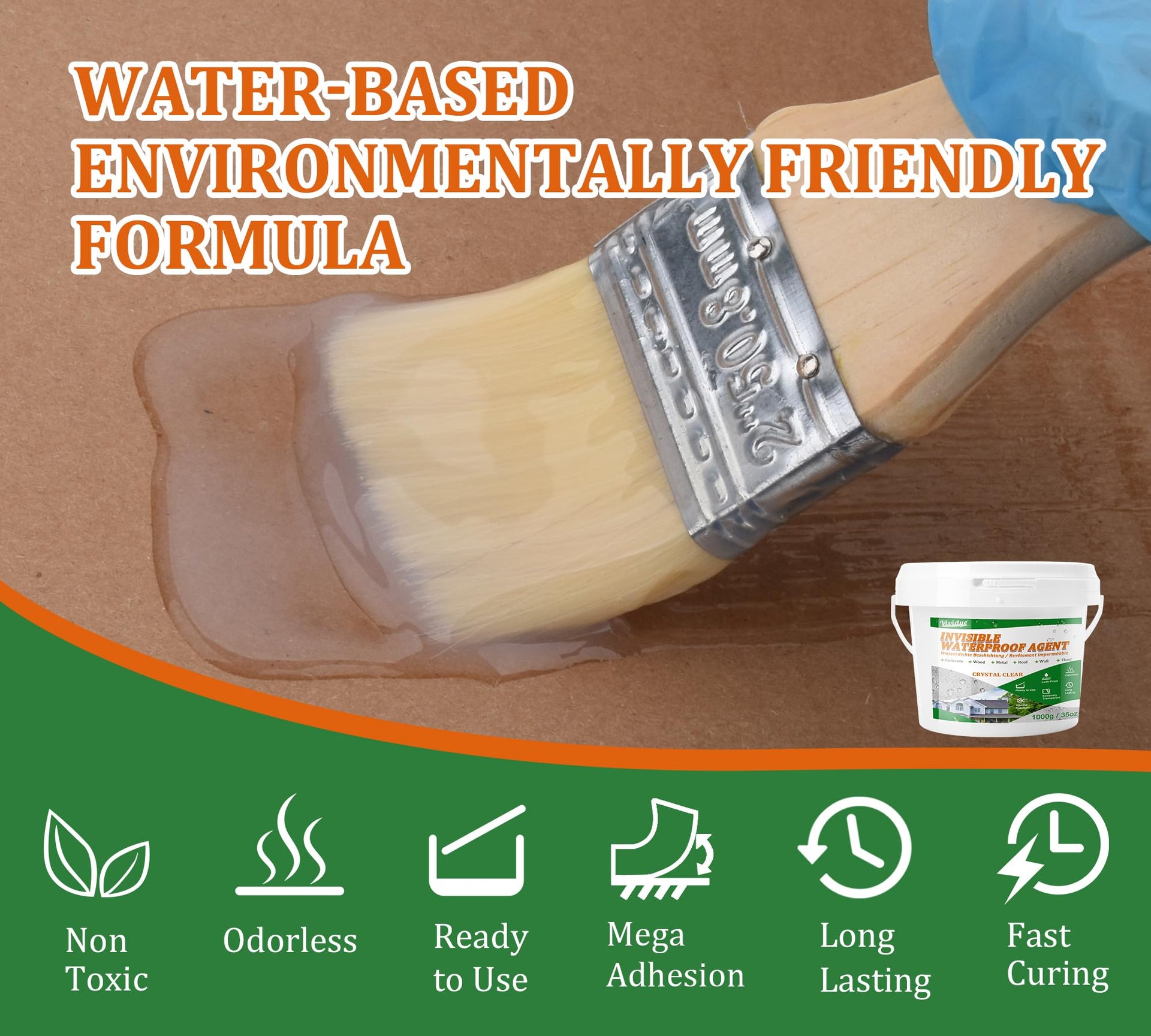 Transparent Waterproof Sealant for Repairing Leaks 35oz (35.274 Ounce)